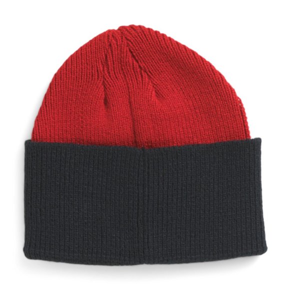 Tommy Hilfiger Rib Cuff Beanie NWT Colorblock Red White Blue 100% Authentic - Picture 3 of 4